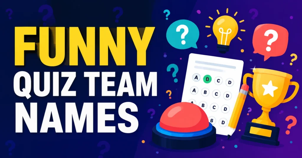 Funny Quiz Group Names